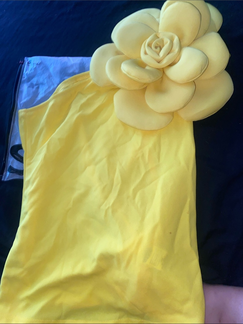 Yellow Floral Accent Women's Accessory